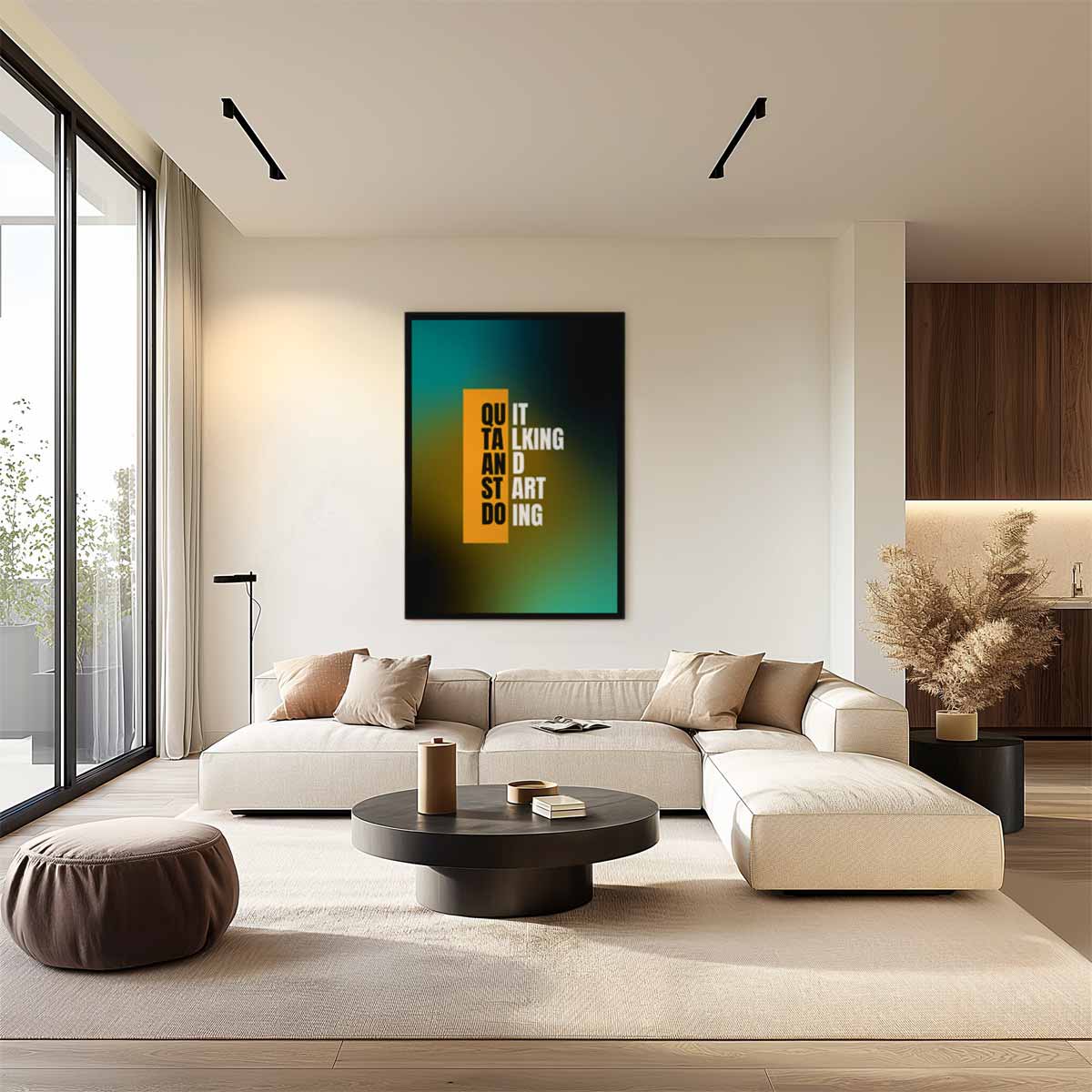 Inspirerende Typografie Poster Kunstwerk-canvas-dibond-plexiglas-wanddecoratie-WallArtistic