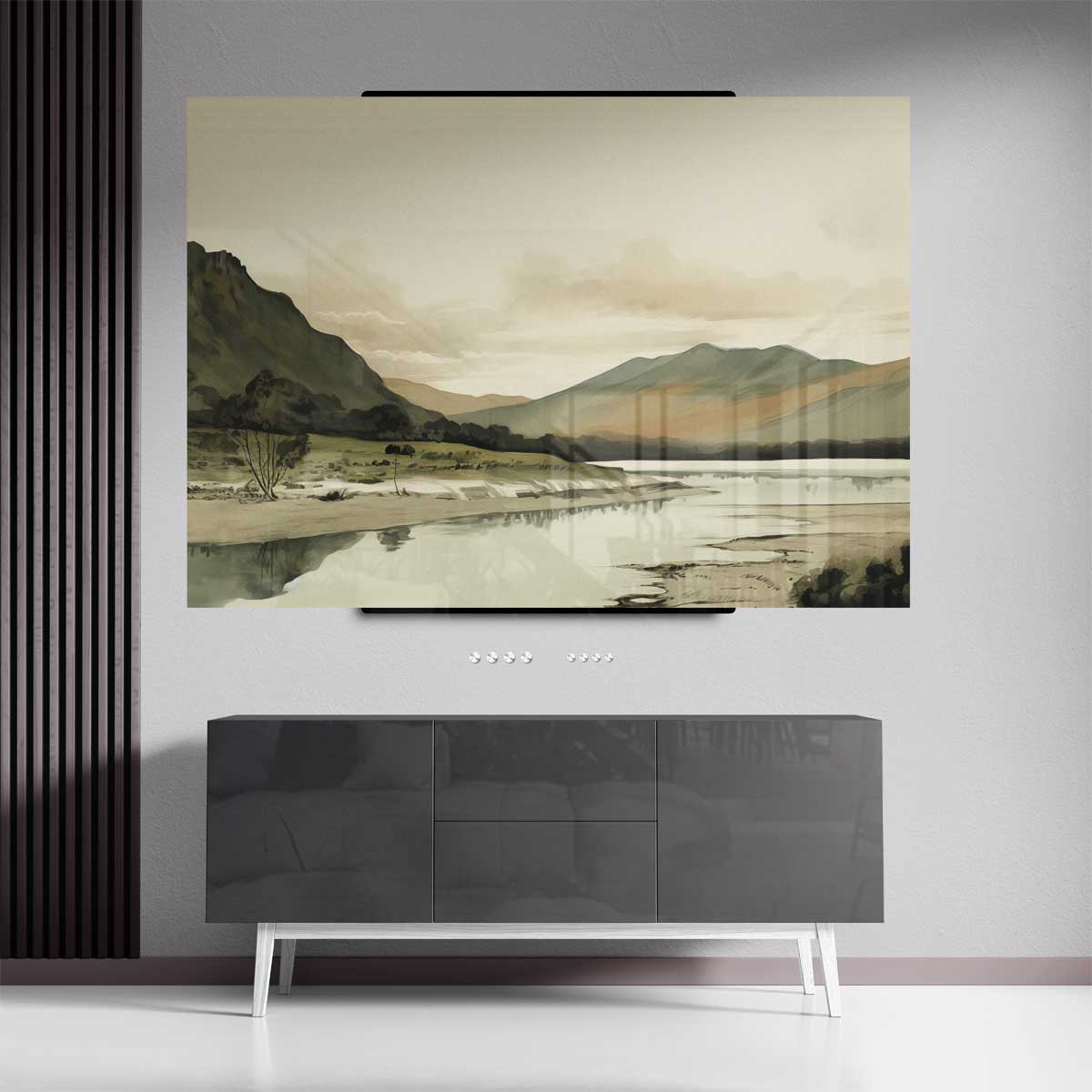 Rustieke Berglandschap Kunstwerk-canvas-dibond-plexiglas-wanddecoratie-WallArtistic