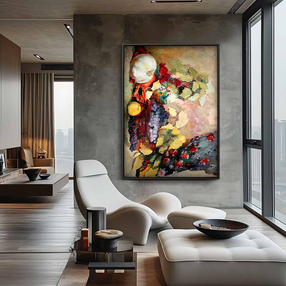 Kleurrijke Vruchtenpracht Kunstwerk-canvas-dibond-plexiglas-wanddecoratie-WallArtistic