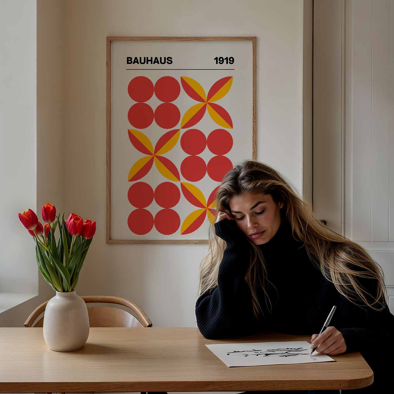 Retro Bauhaus Kunstposter