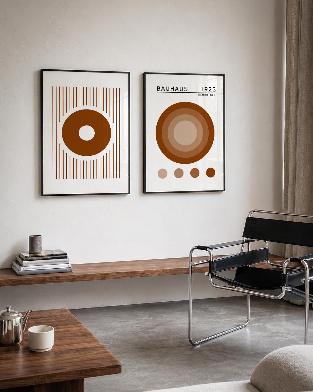 Cirkel en lijnen Postersets