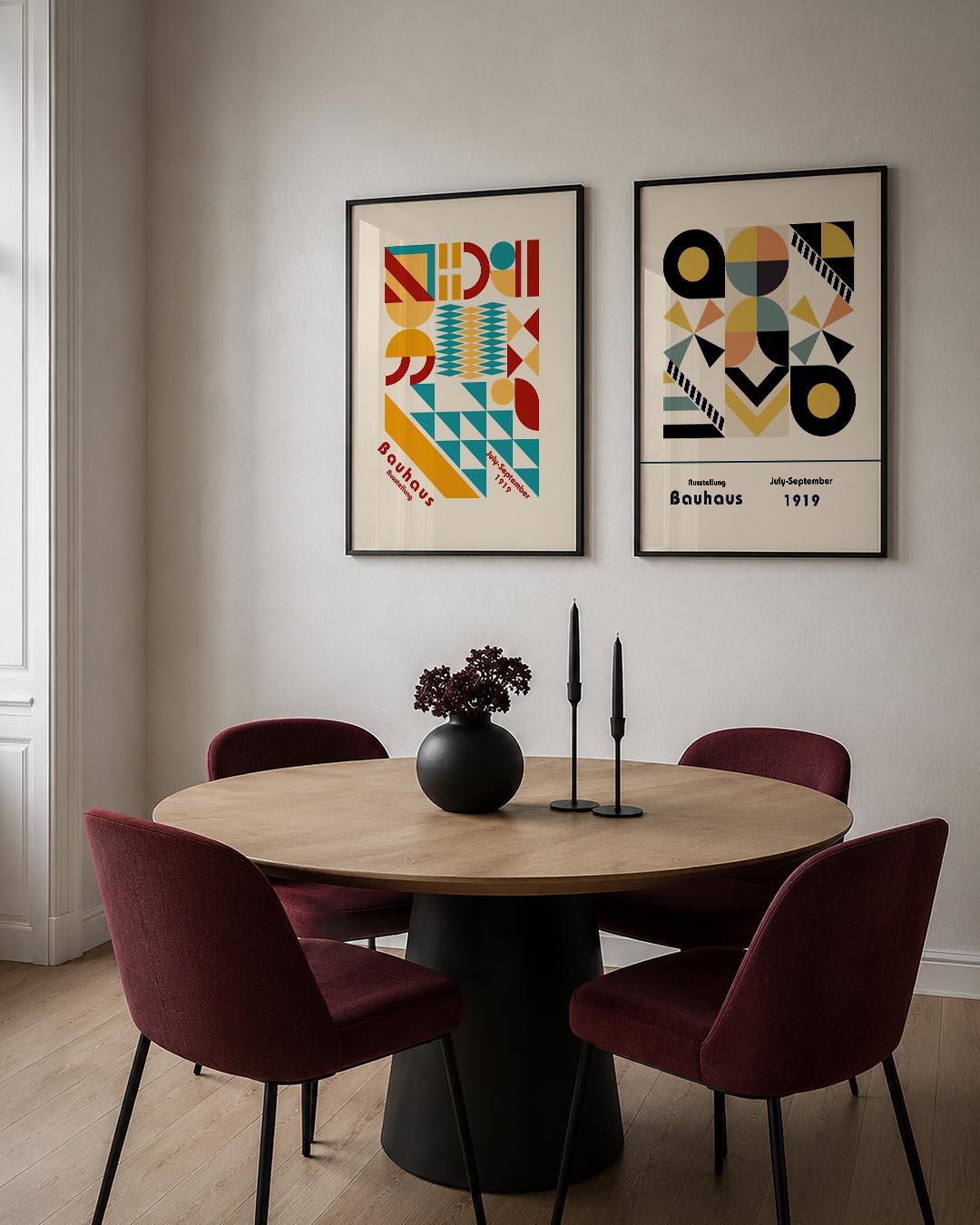 Vorm en kleurenspel Posterset