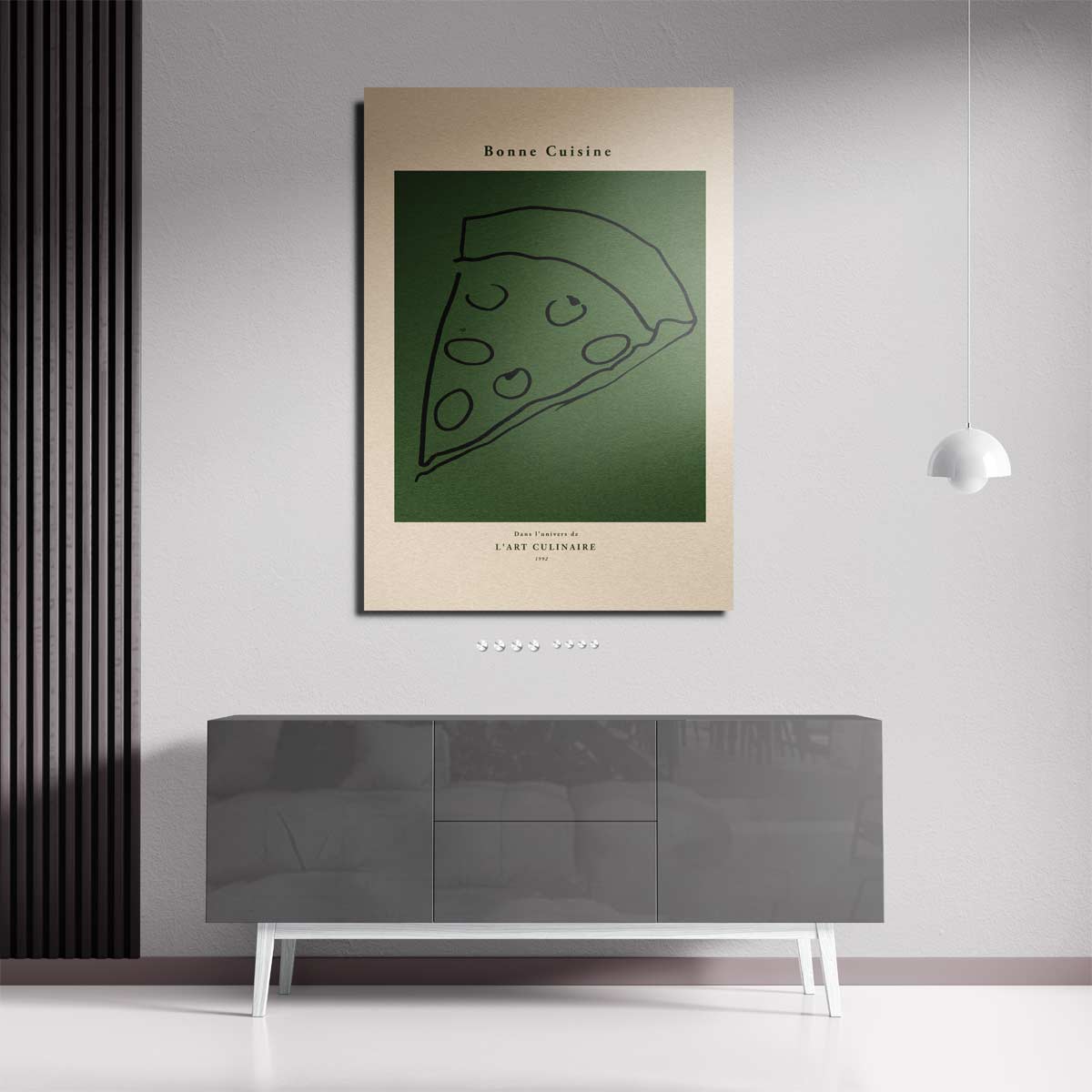 Simpele Pizza Kunstwerk-canvas-dibond-plexiglas-wanddecoratie-WallArtistic