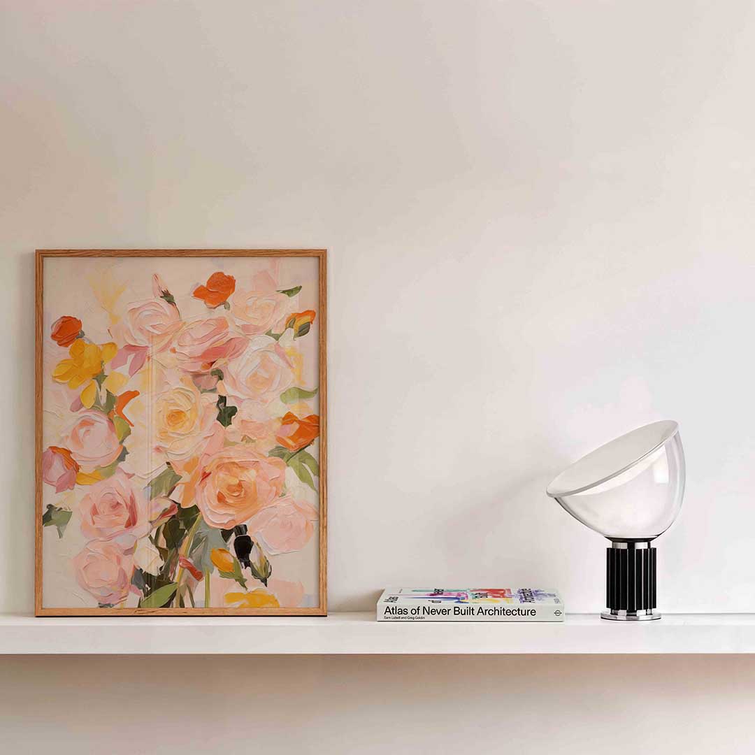 Bloemen in zachte tinten Poster