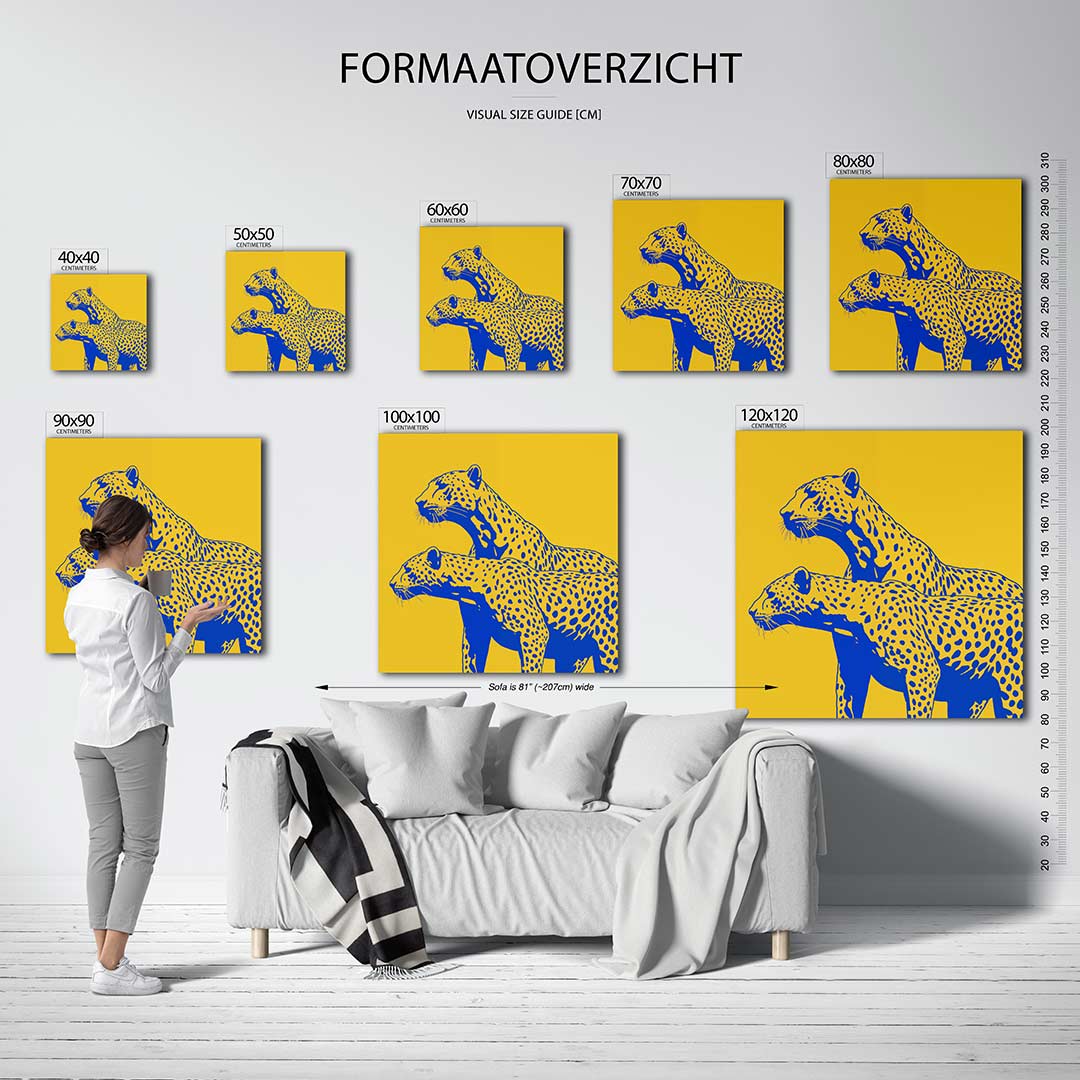 Gestileerde luipaarden Kunstwerk