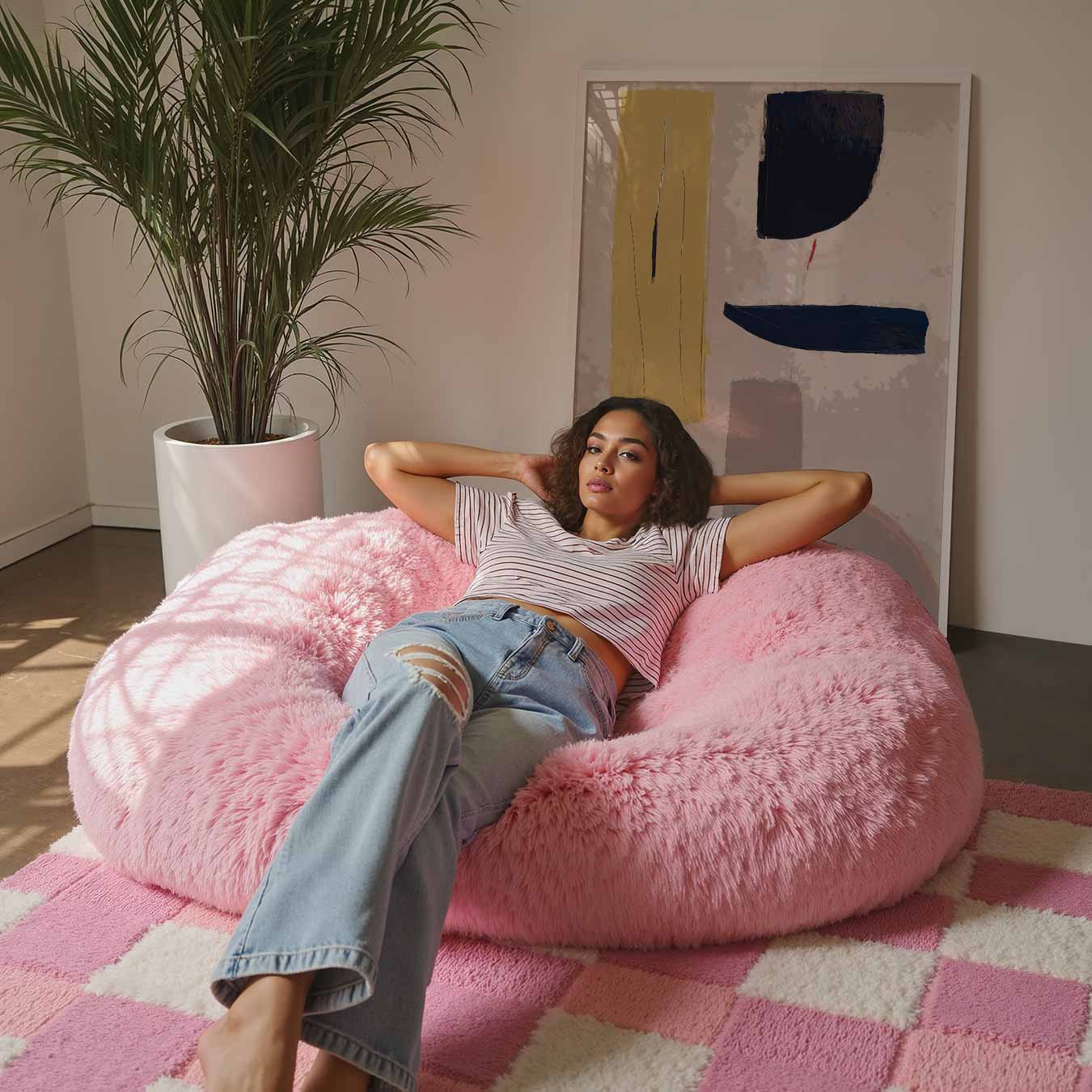 Abstracte Aardetinten Poster-WallArtistic