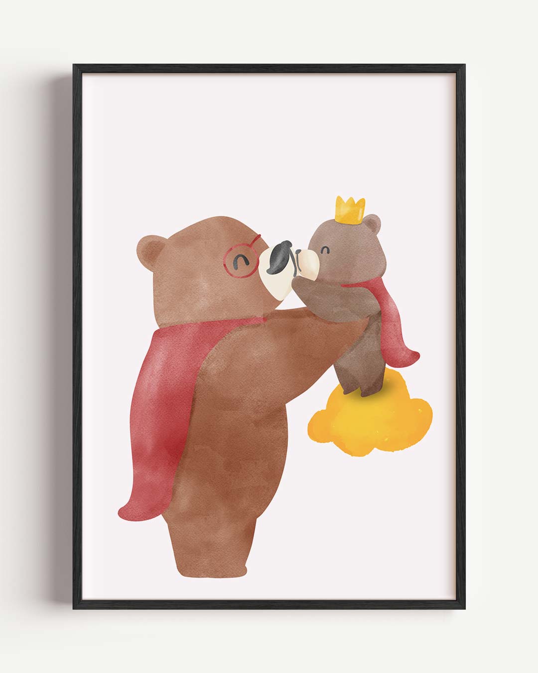 Beer met Welp Poster-WallArtistic