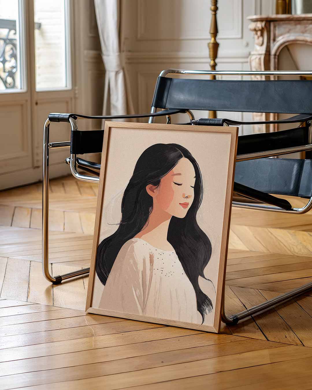 Serene Elegantie Vrouwenportret Poster