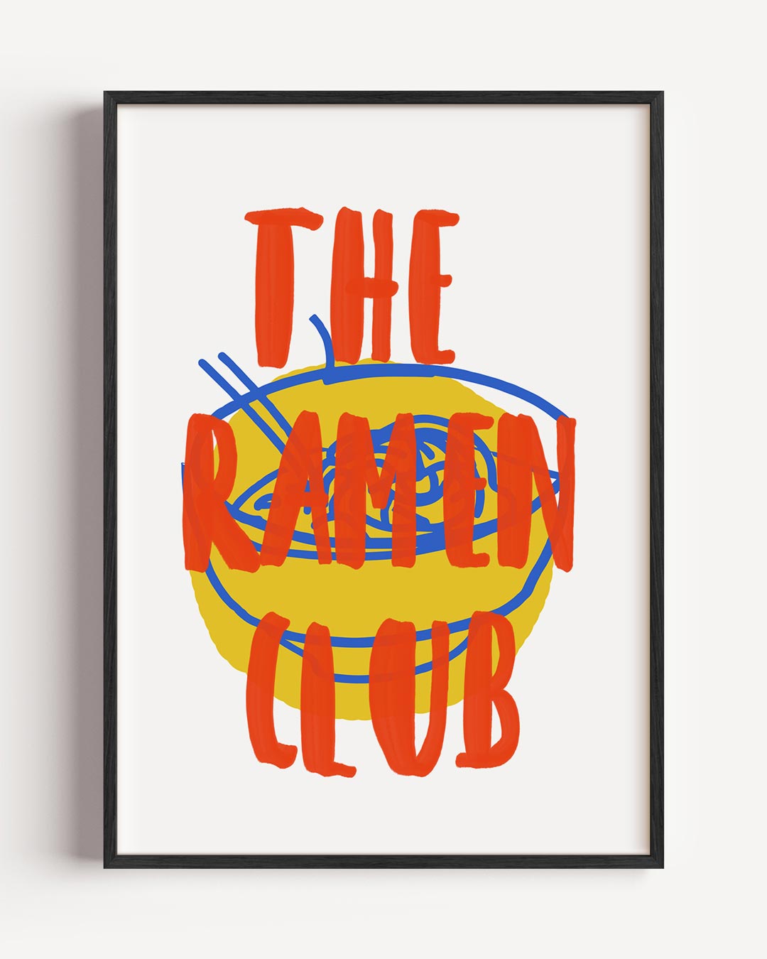 Ramen Club Retro Poster-WallArtistic