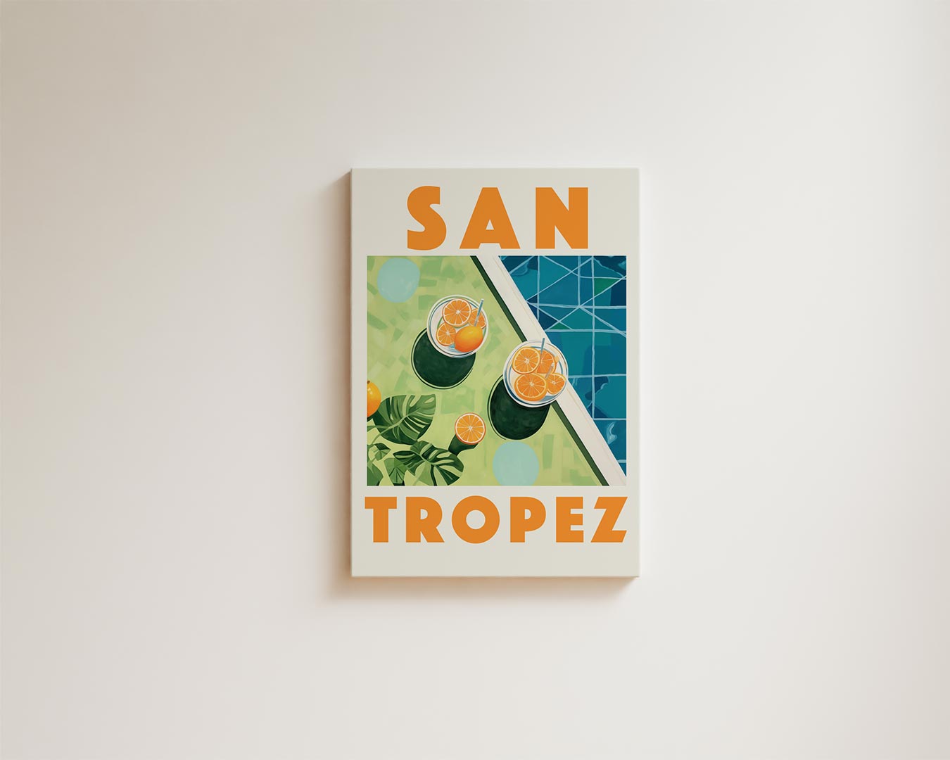 Zonnige St. Tropez Droom Kunstwerk-canvas-dibond-plexiglas-wanddecoratie-WallArtistic
