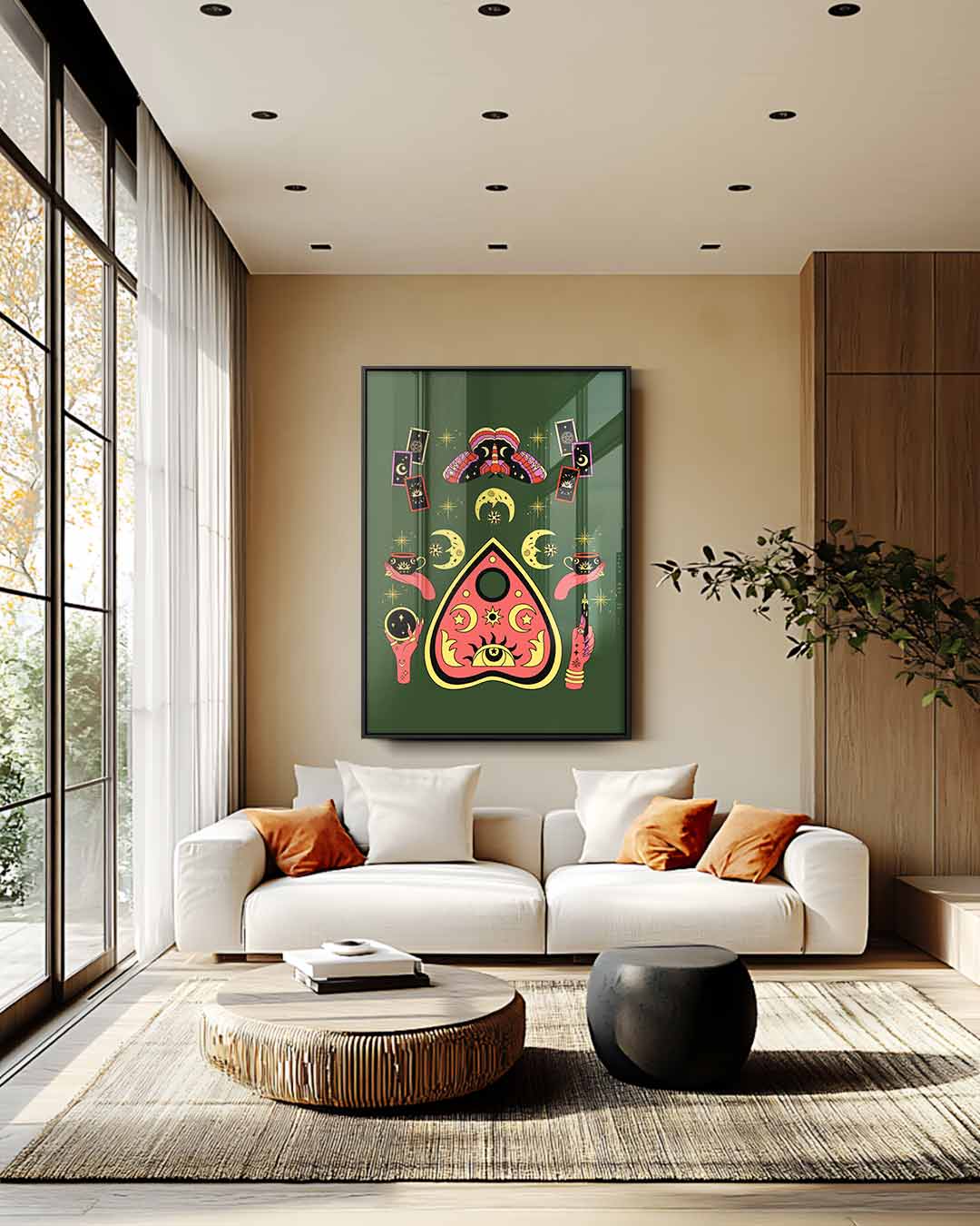 Magische Tarot Wereld Kunstwerk-canvas-dibond-plexiglas-wanddecoratie-WallArtistic