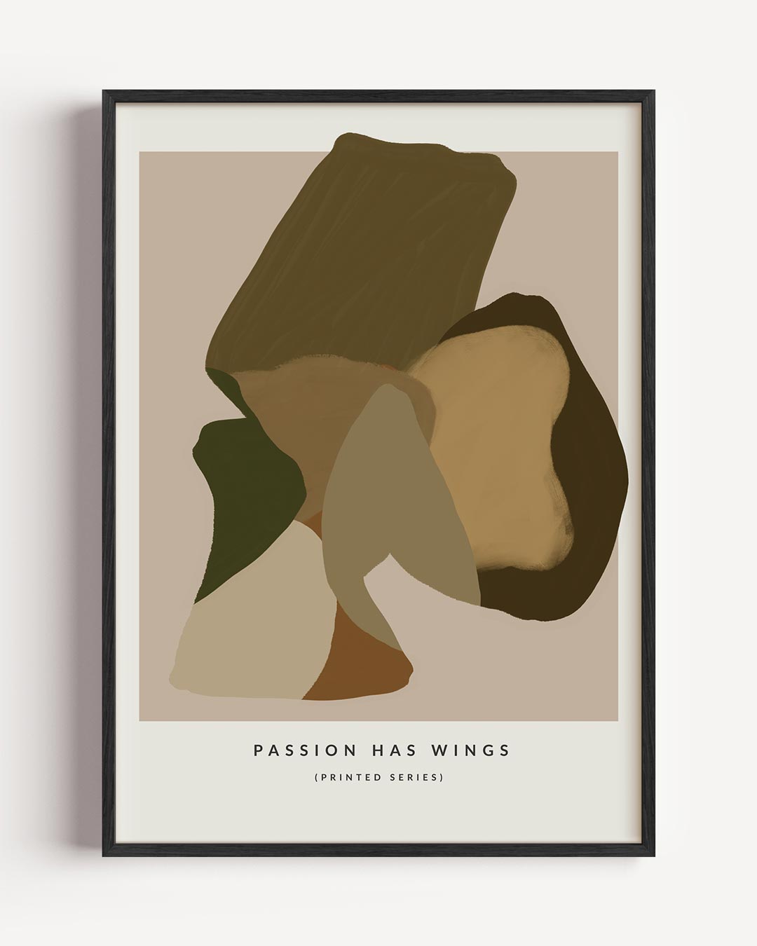 Abstrakte Passie Print Poster-WallArtistic