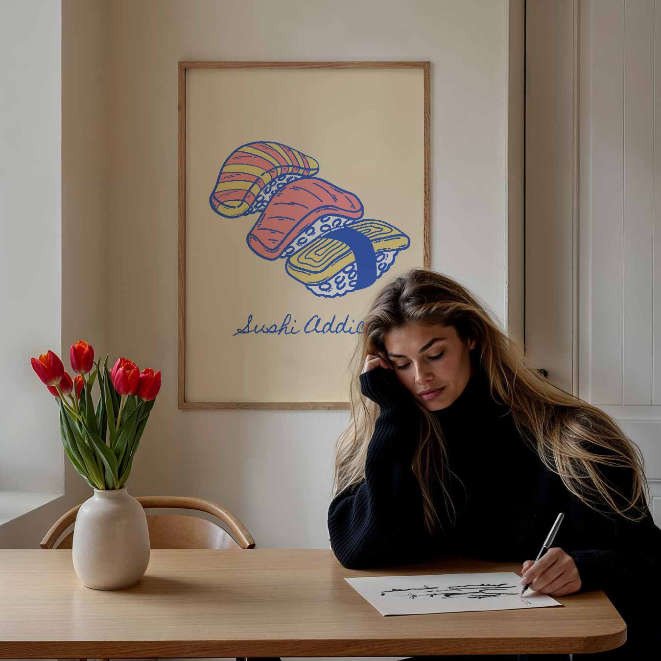 Sushi Addict Wanddecoratie Poster-WallArtistic