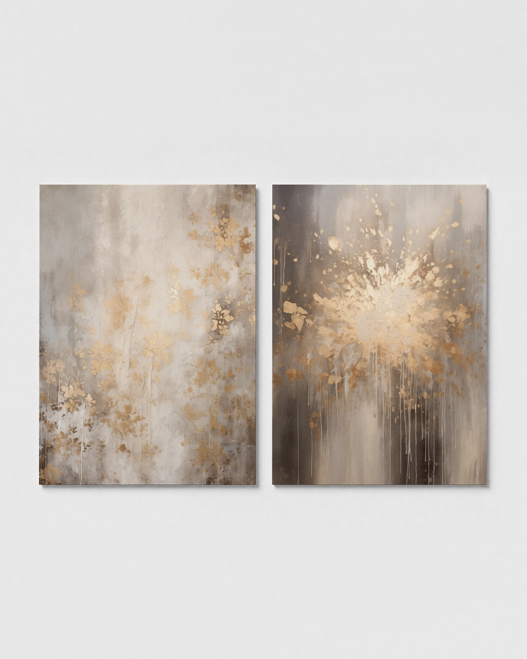 Gouden bloemnevel Posterset