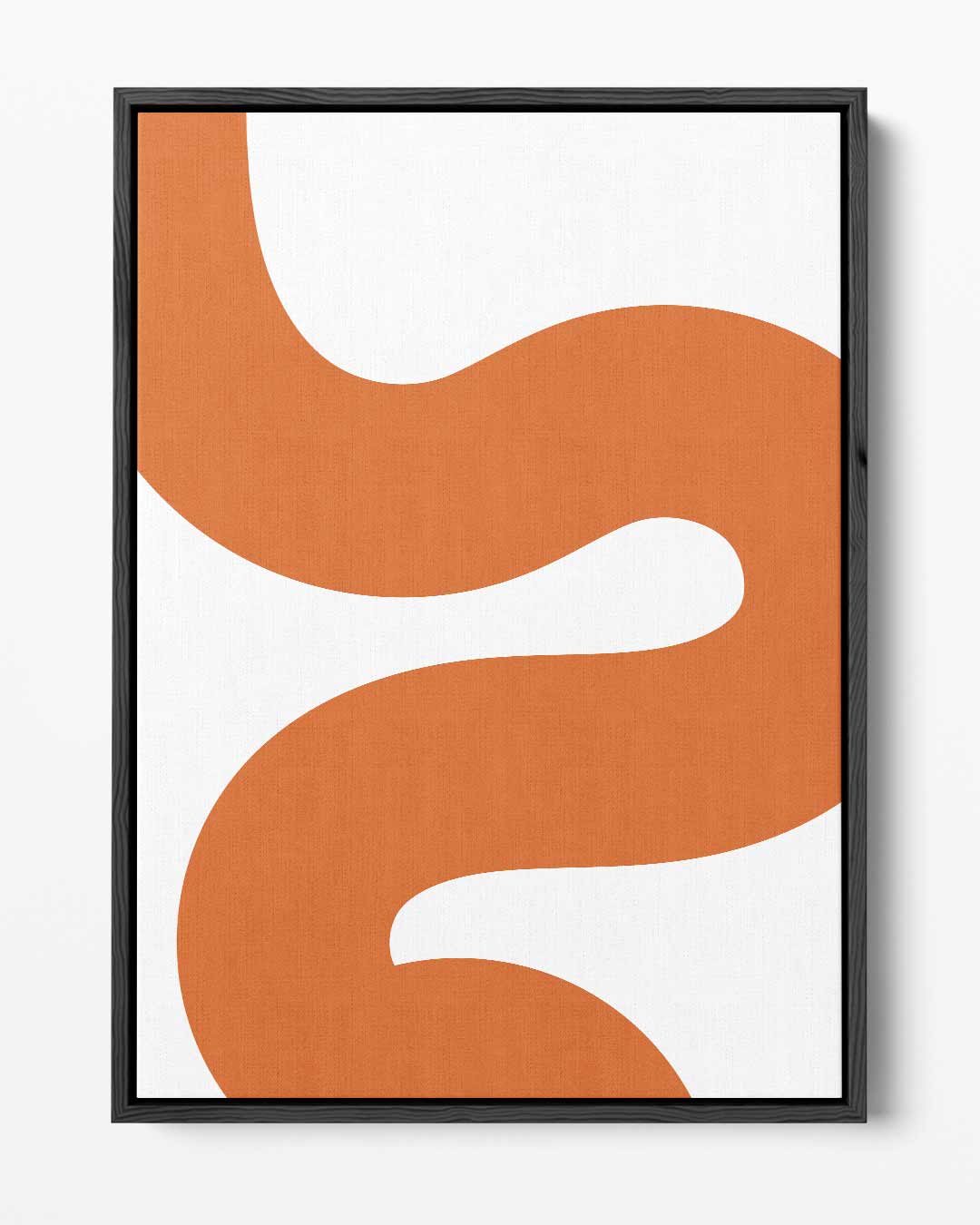 Golvend Oranjepatroon Kunstwerk-canvas-dibond-plexiglas-wanddecoratie-WallArtistic