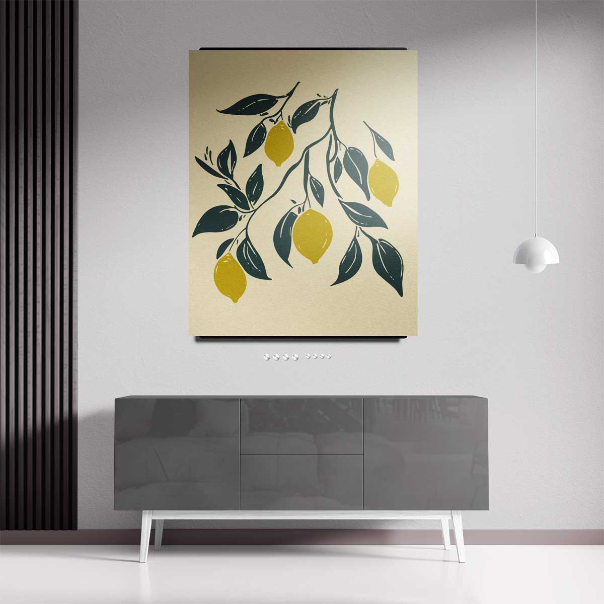 Citroenboom Sierlijke Wanddecoratie Kunstwerk-canvas-dibond-plexiglas-wanddecoratie-WallArtistic