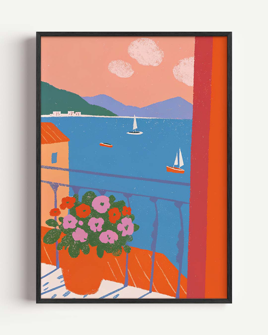 Zomer aan Zee Poster-WallArtistic