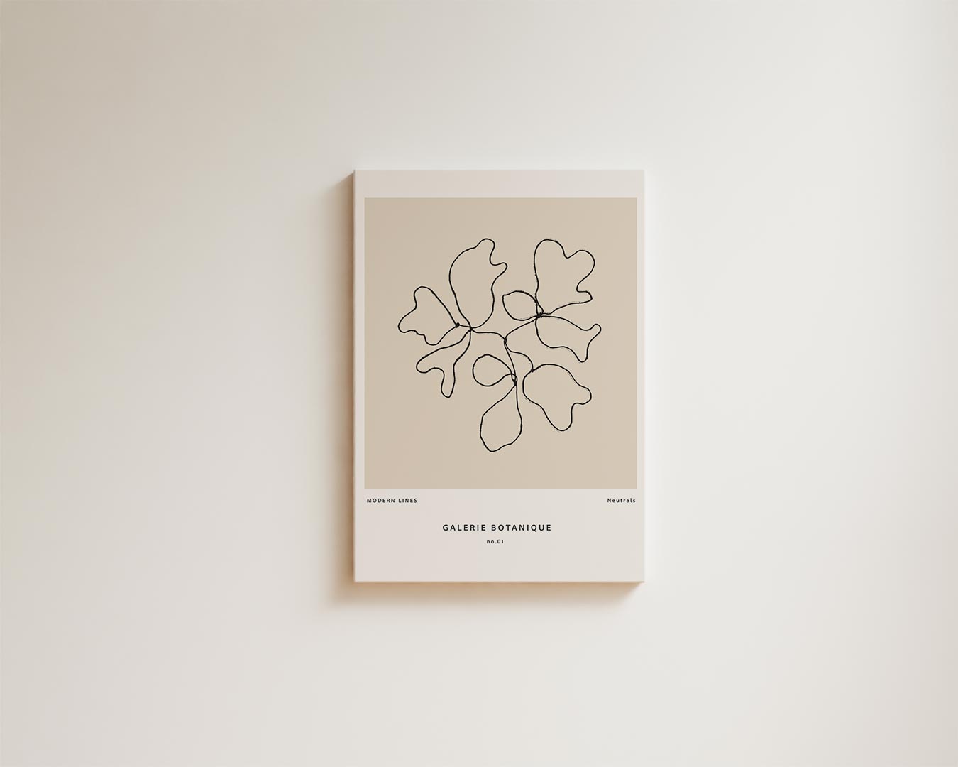 Botanische Lijntekening Kunstwerk-canvas-dibond-plexiglas-wanddecoratie-WallArtistic