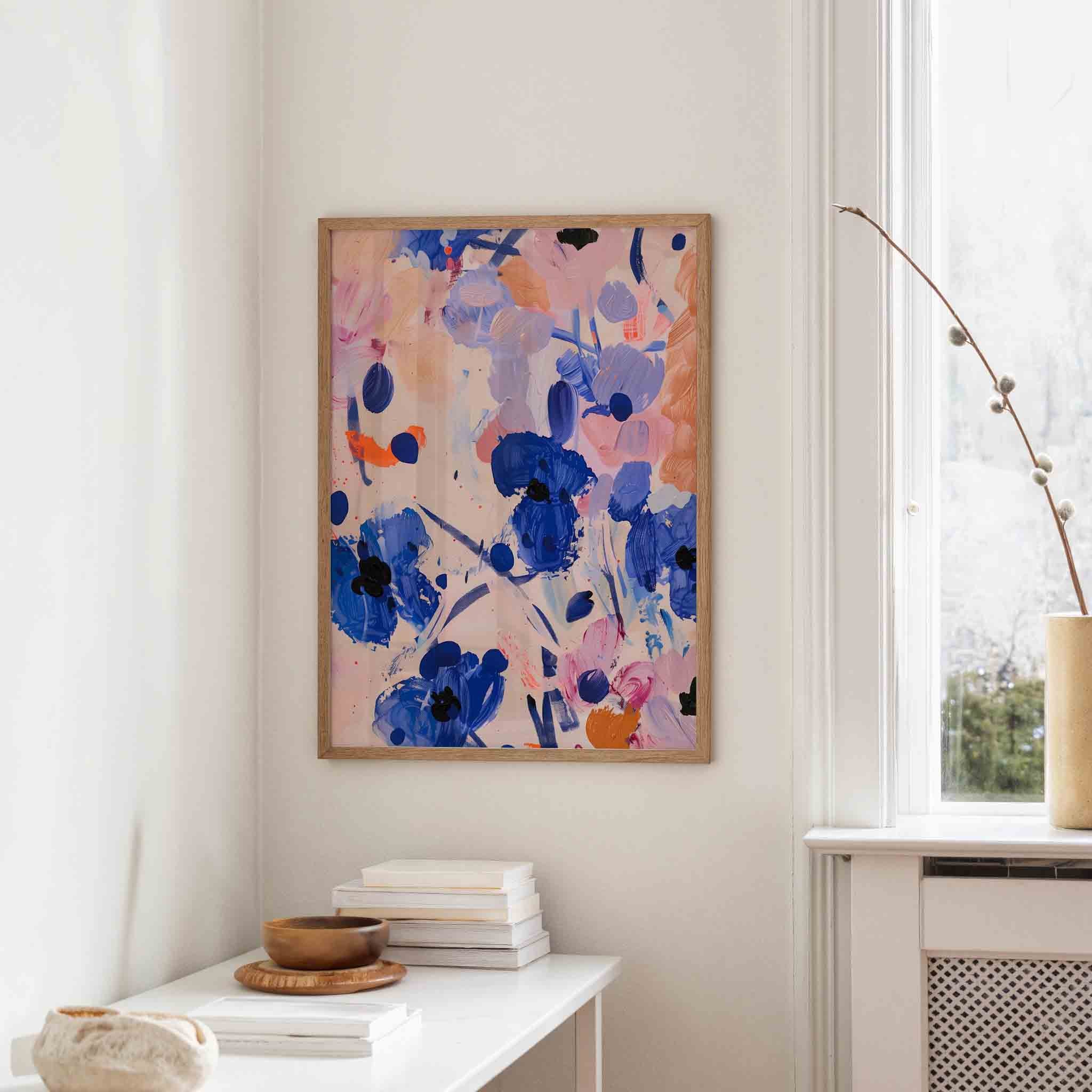 Abstracte bloemen Poster