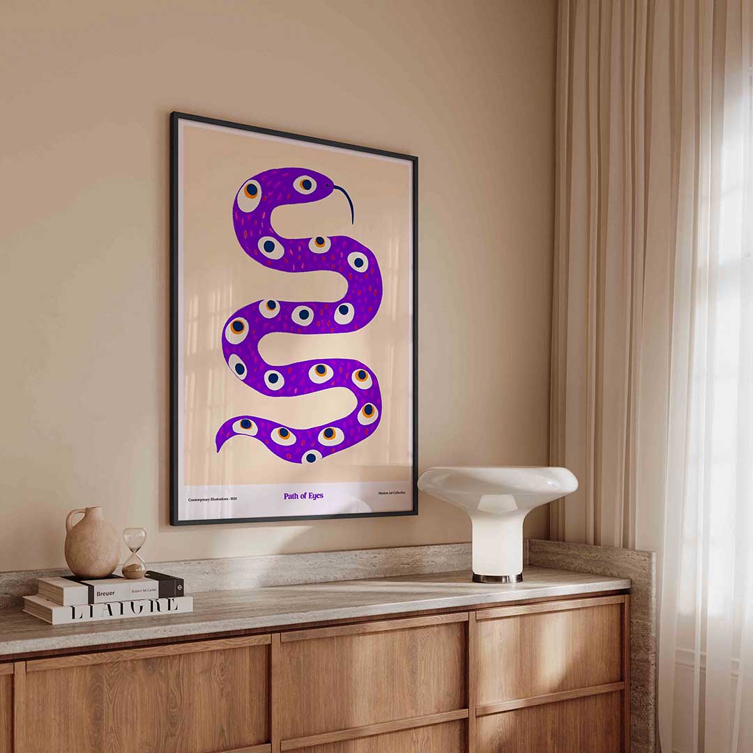 Slang met ogen Poster