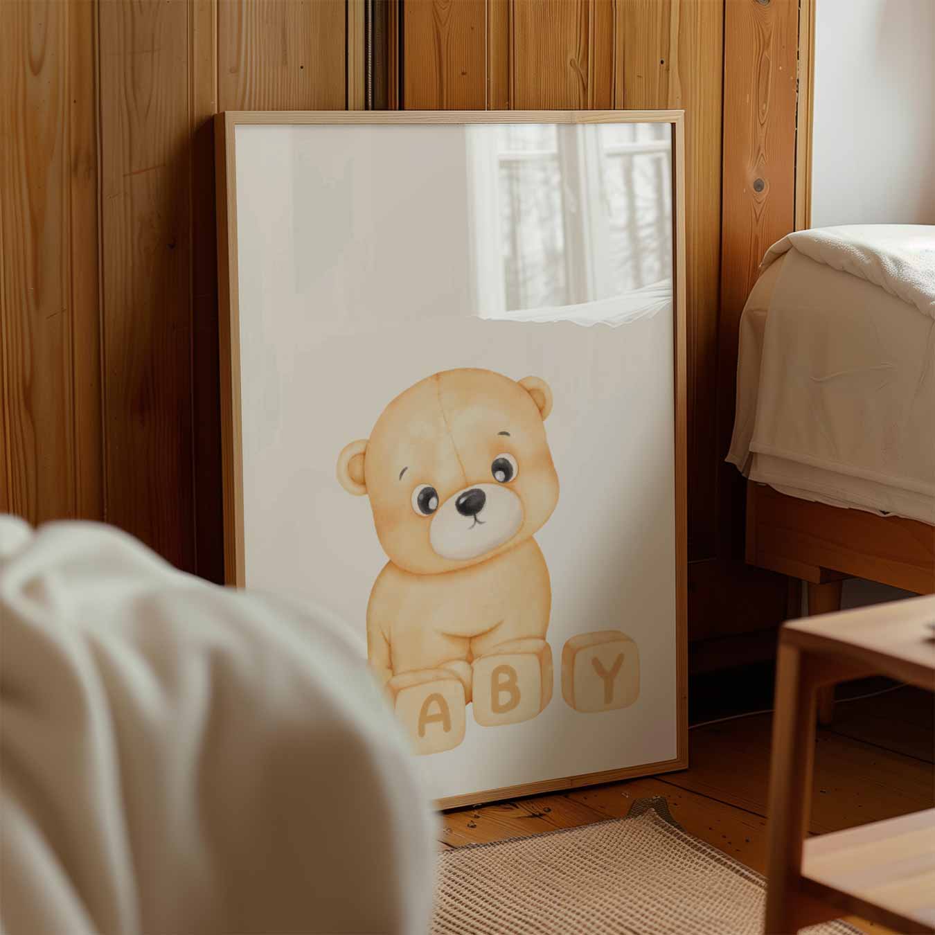 Schattige Beer Baby Poster