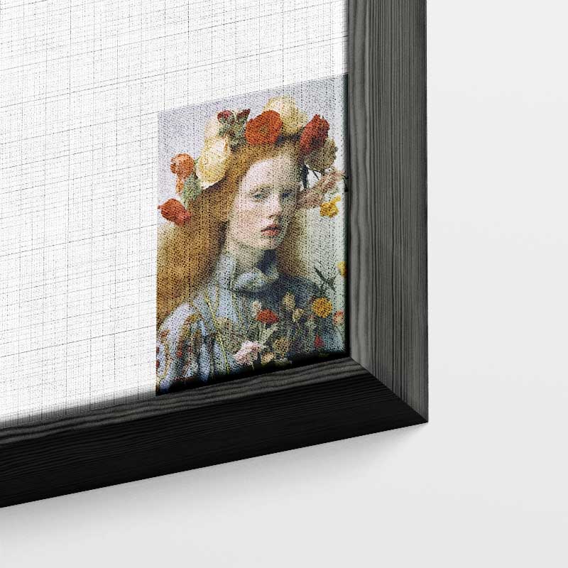 Bloemenpracht in Portret Kunstwerk-canvas-dibond-plexiglas-wanddecoratie-WallArtistic