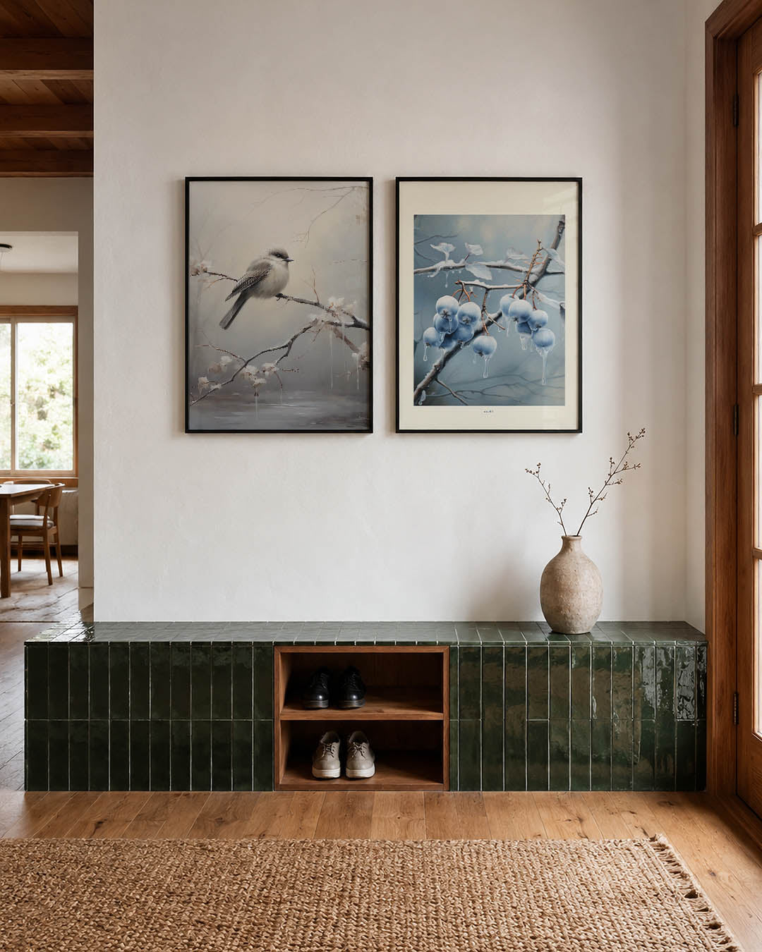 Zachte natuurtonen Posterset