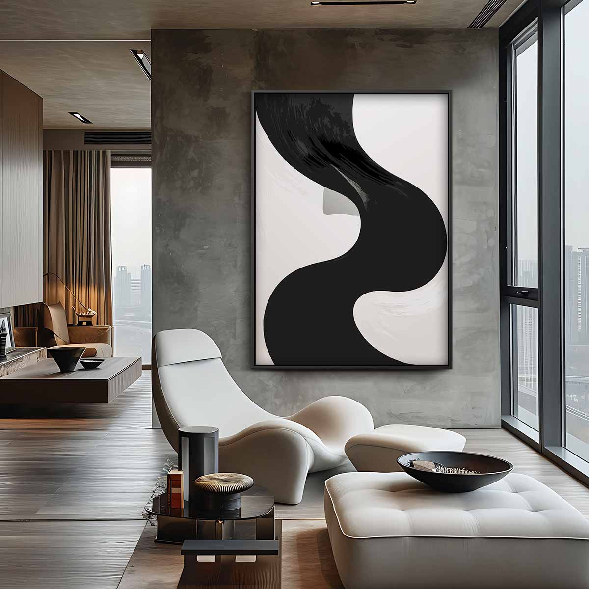 Stromende Schaduw Kunstwerk-canvas-dibond-plexiglas-wanddecoratie-WallArtistic