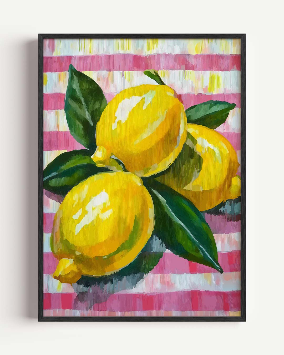 Zomerse Citroen Schilderij Poster-WallArtistic