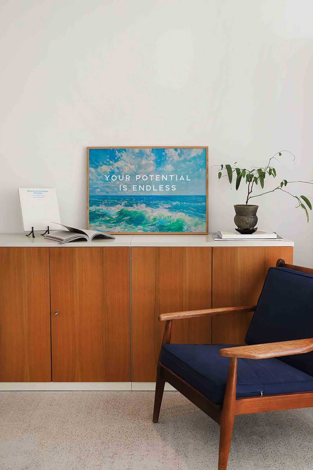 Golven en lucht Poster