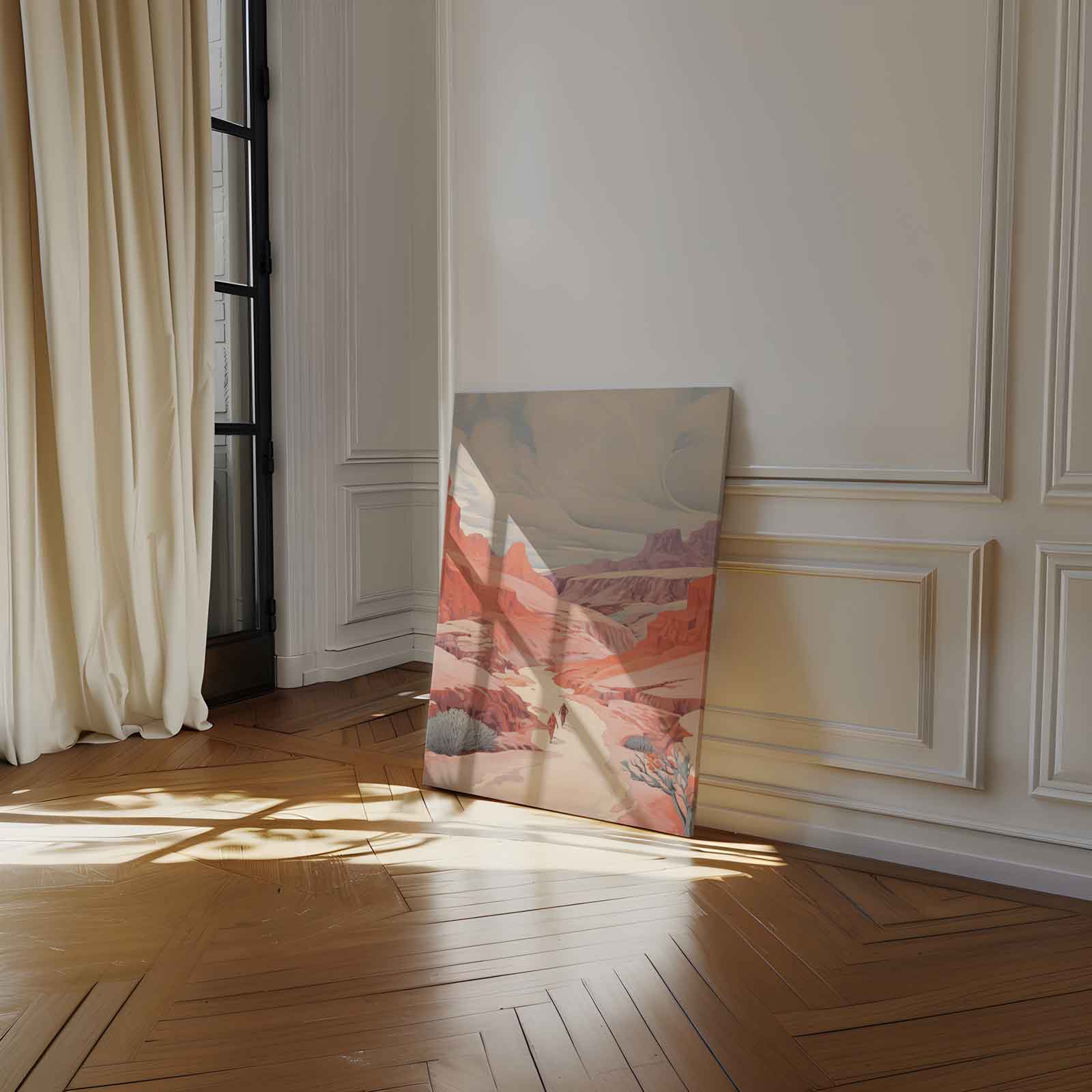 Wandeling door de Canyon Kunstwerk-canvas-dibond-plexiglas-wanddecoratie-WallArtistic