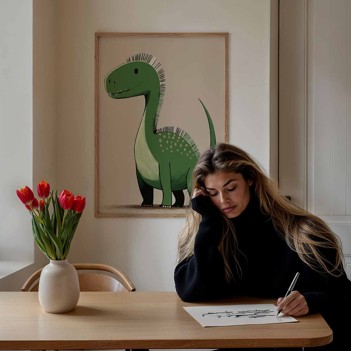 Schattige Dinosaur Poster