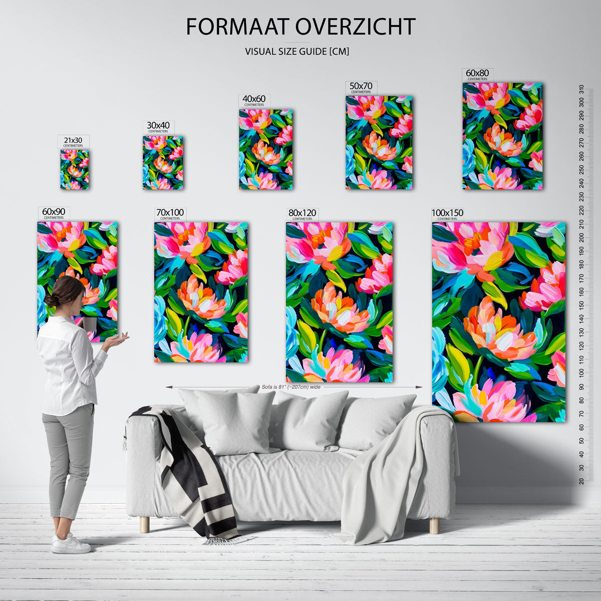 Bloemenexplosie Poster