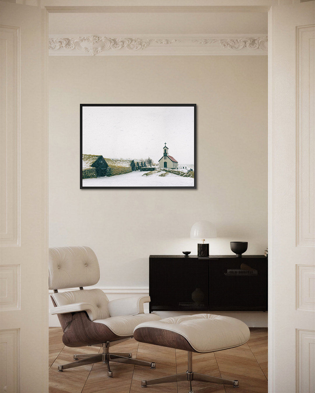 Winterse kapel Kunstwerk