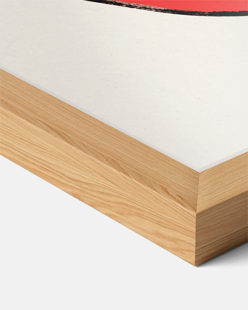 Minimalistische Rode Appel Poster-WallArtistic