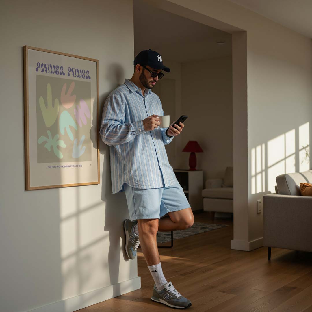 Vrolijke Abstracte Bloemen Poster-WallArtistic