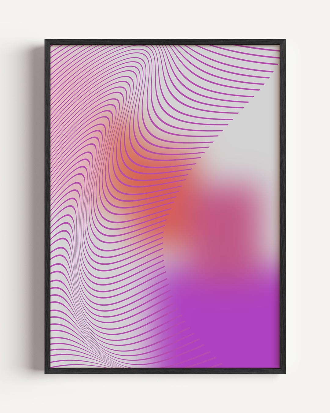 Kleurrijke Abstracte Golven Poster-WallArtistic