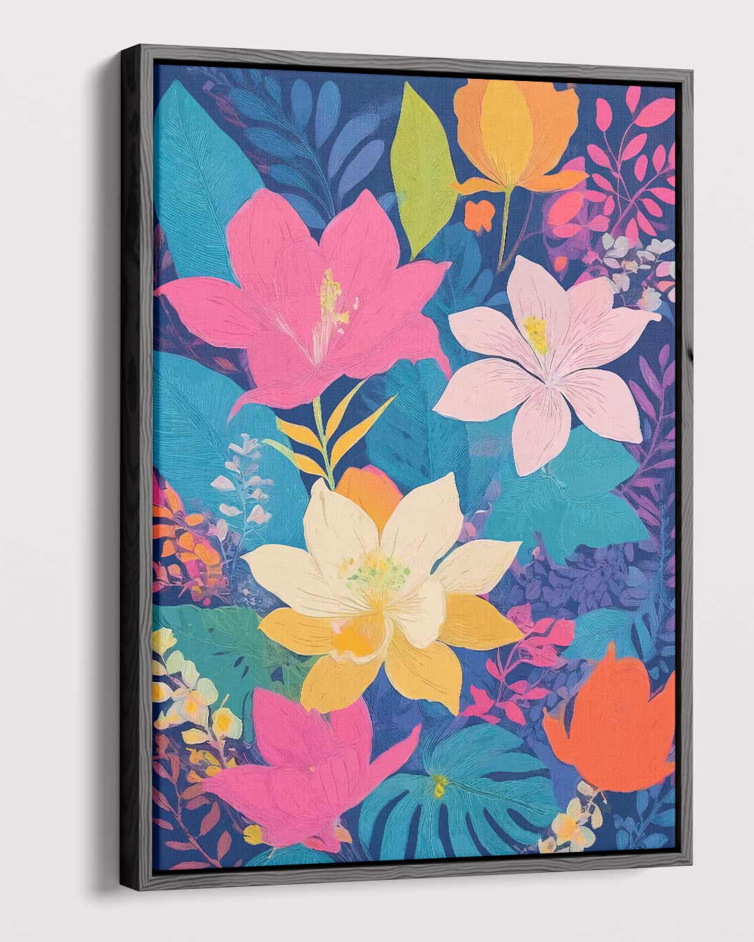 Krachtige Bloemenpracht Kunstwerk-canvas-dibond-plexiglas-wanddecoratie-WallArtistic