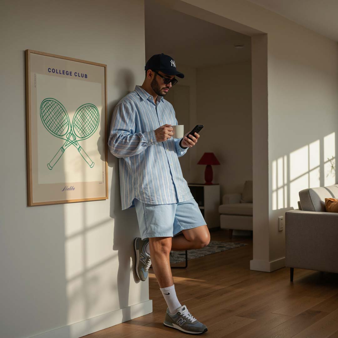 Stijlvolle Tennis Club Poster-WallArtistic