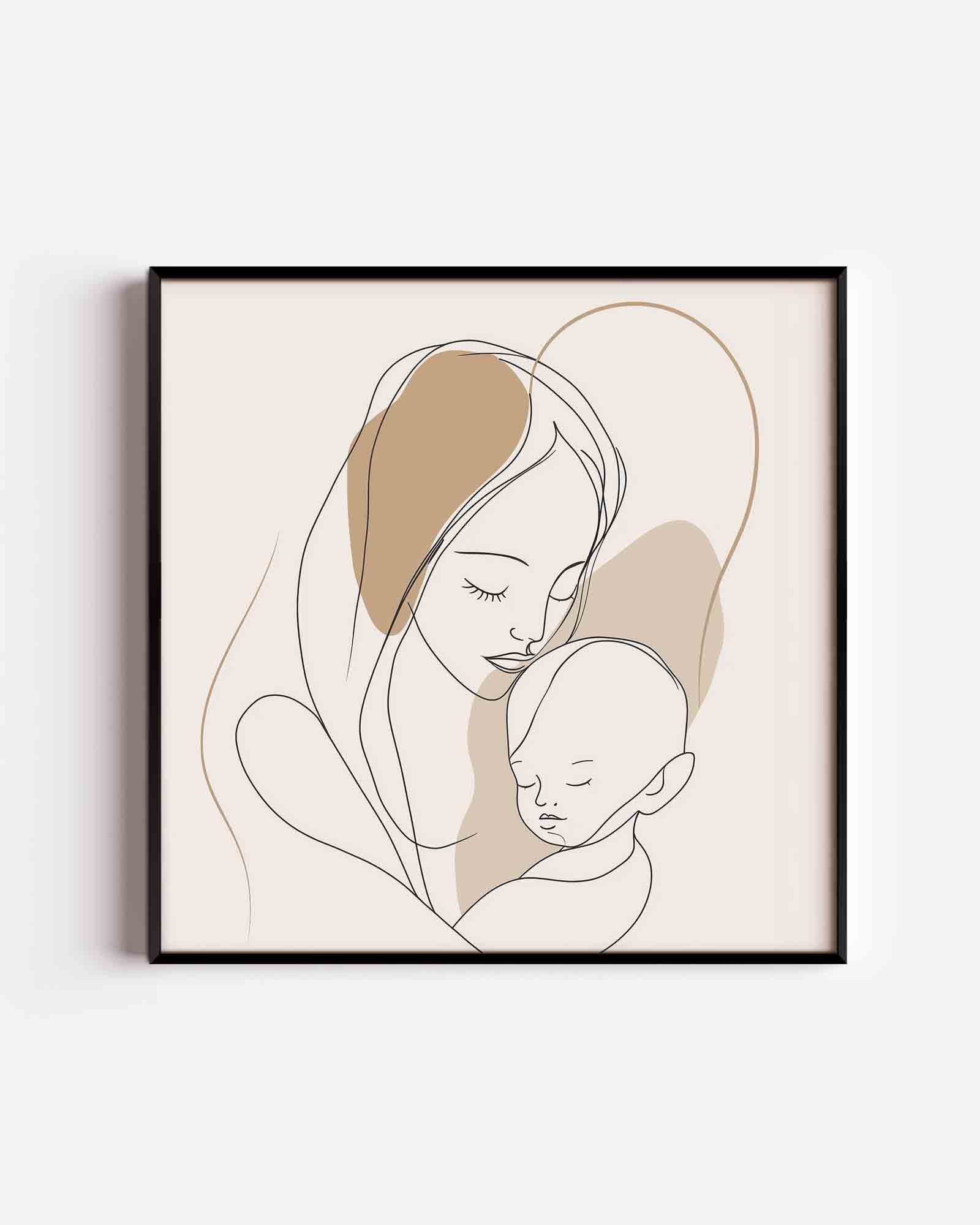 Moeder en kind Poster