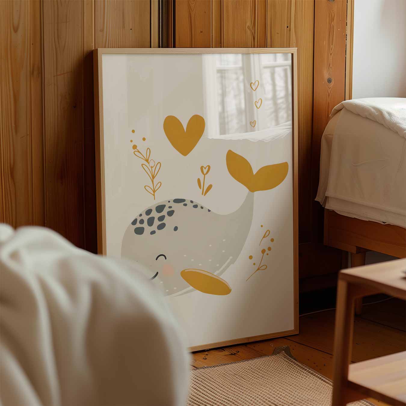 Schattige Walvis Poster-WallArtistic