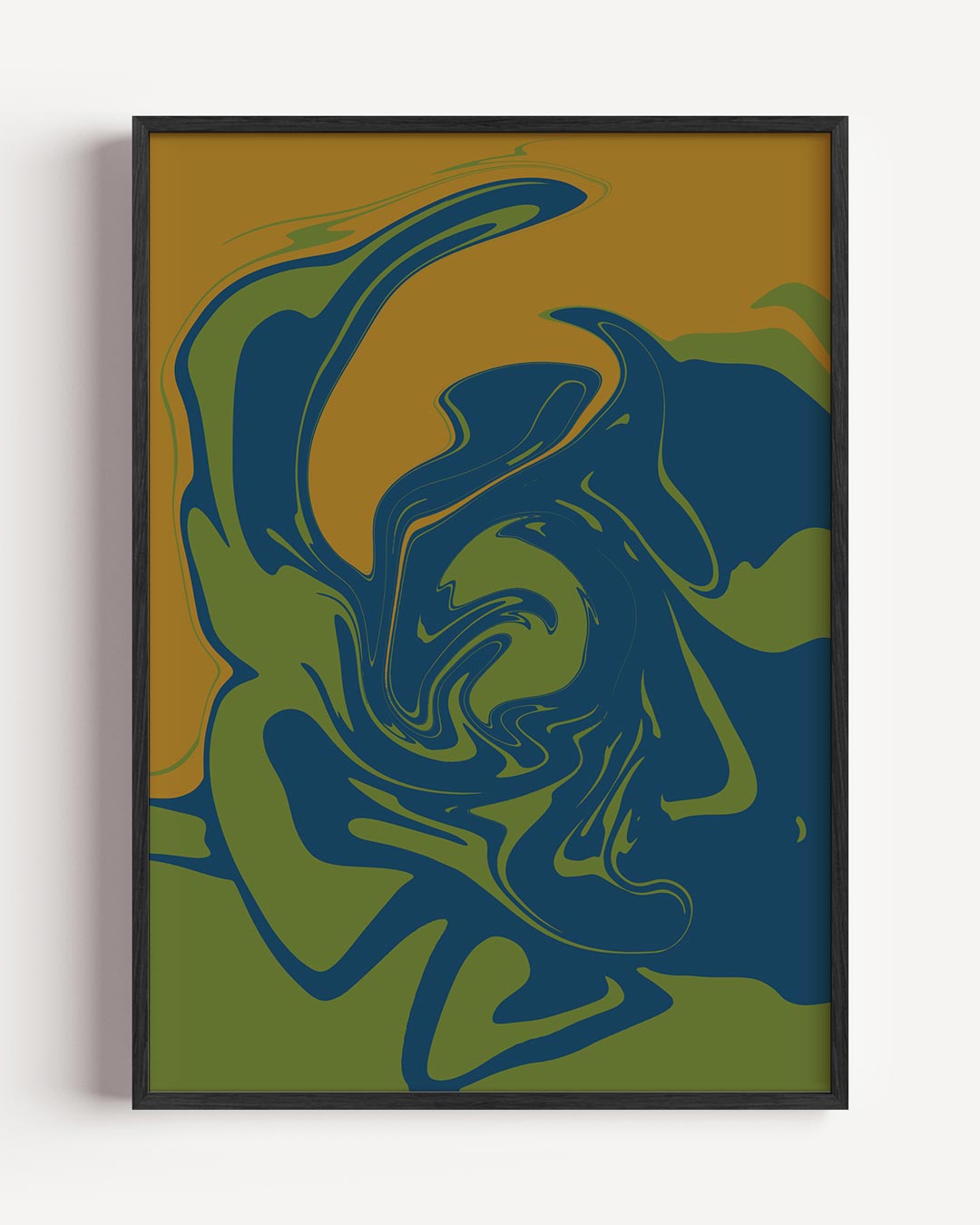 Abstracte Kleurenswirls Poster-WallArtistic