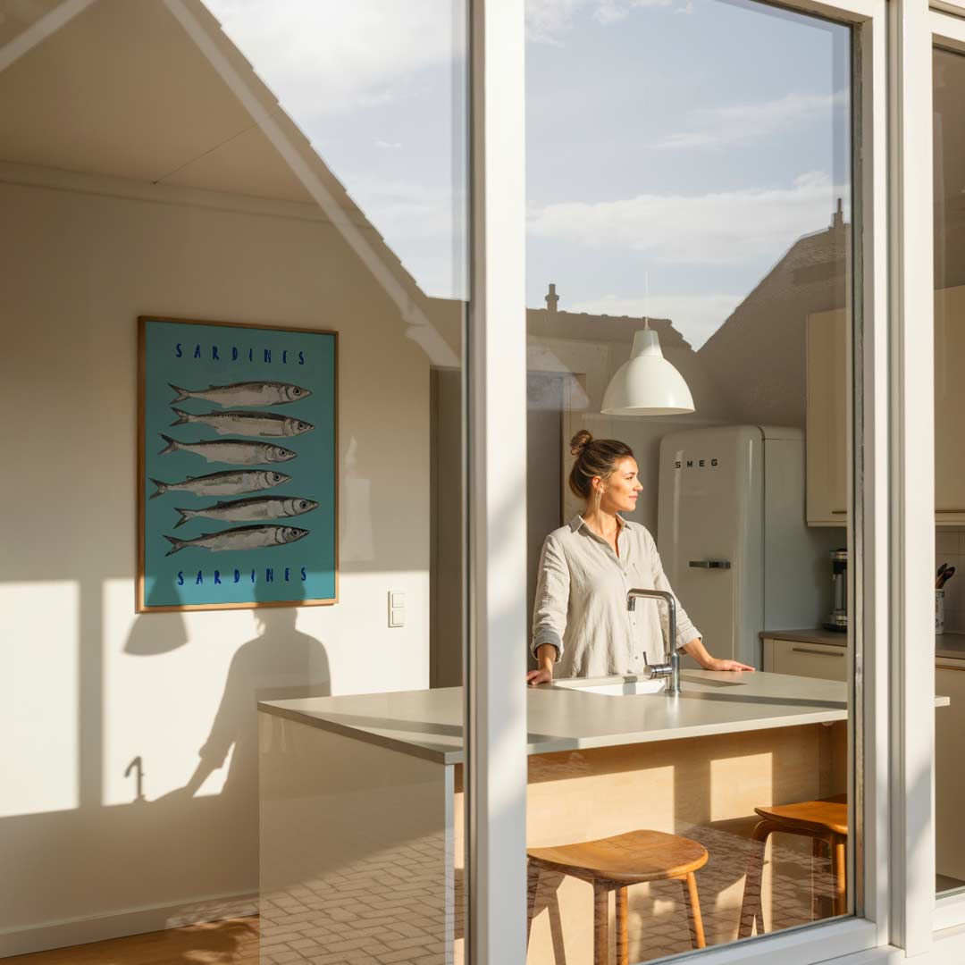 Stijlvolle Sardine Poster-WallArtistic