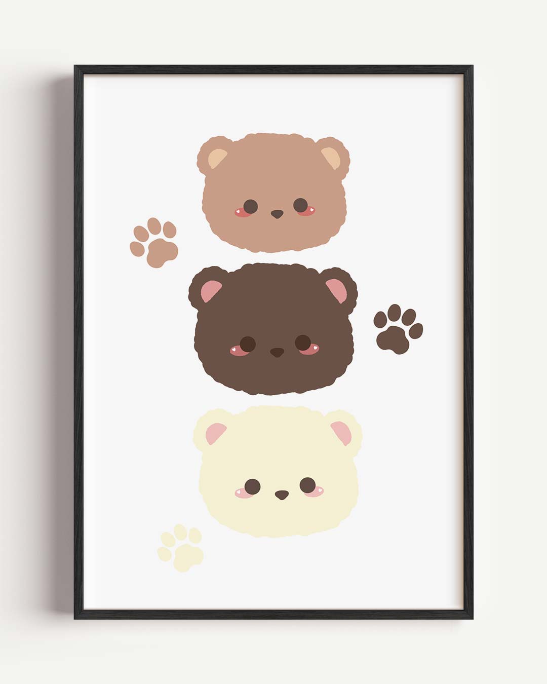 Schattige Beertjes Wandposter