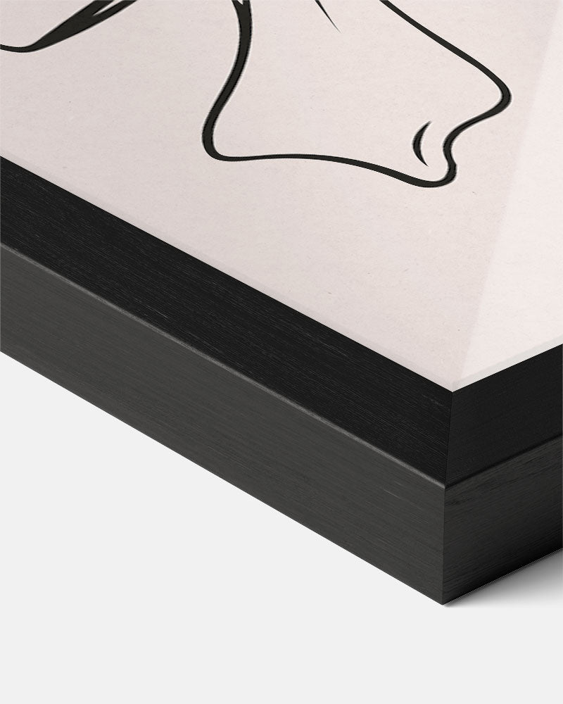 Elegante Strik Illustratie Poster-WallArtistic