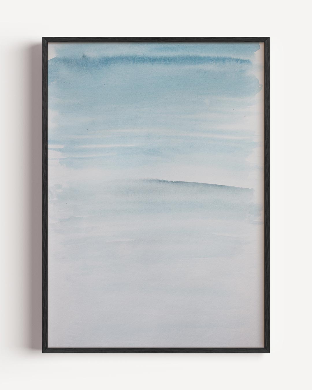 Dromerige Waterverf Blauwtinten Poster-WallArtistic