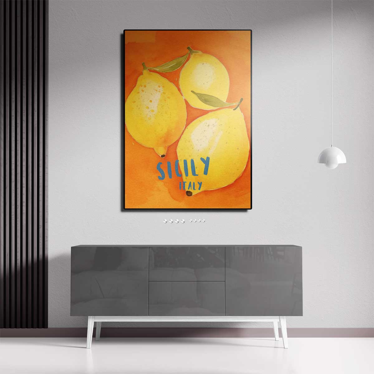 Siciliaanse Citroen Kunstwerk-canvas-dibond-plexiglas-wanddecoratie-WallArtistic