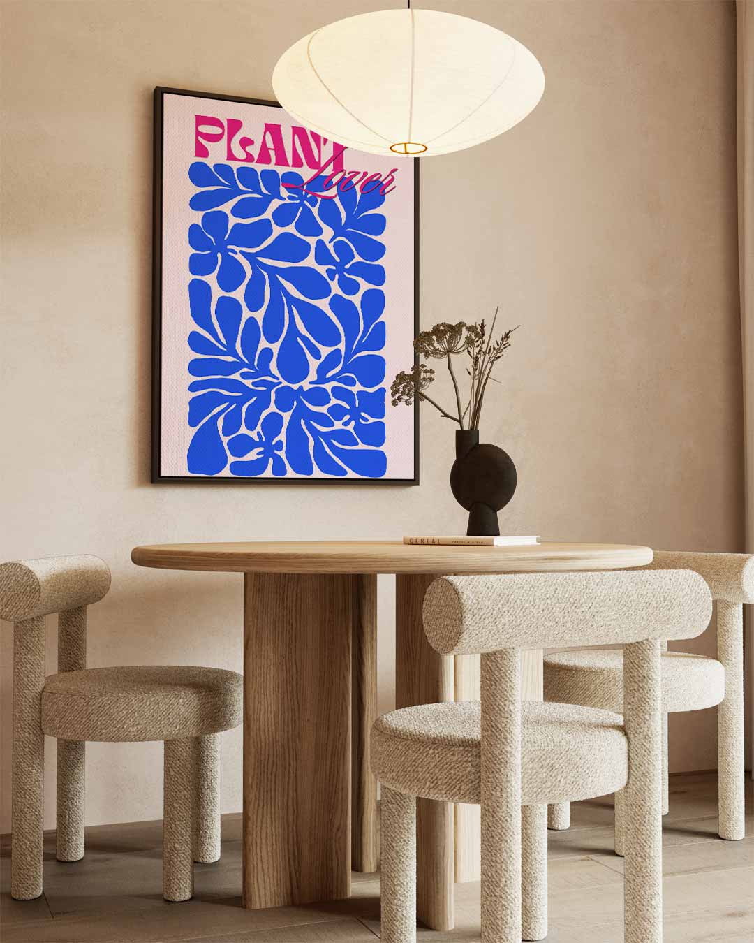 Kleurrijke Botanische Fantasie Kunstwerk-canvas-dibond-plexiglas-wanddecoratie-WallArtistic