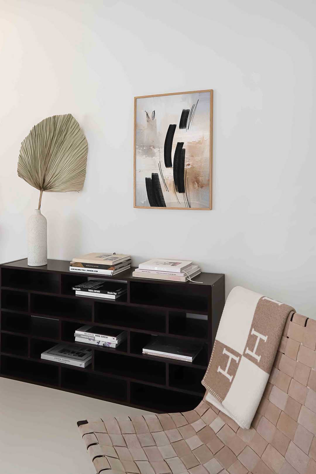 Abstracte zwarte vormen Poster