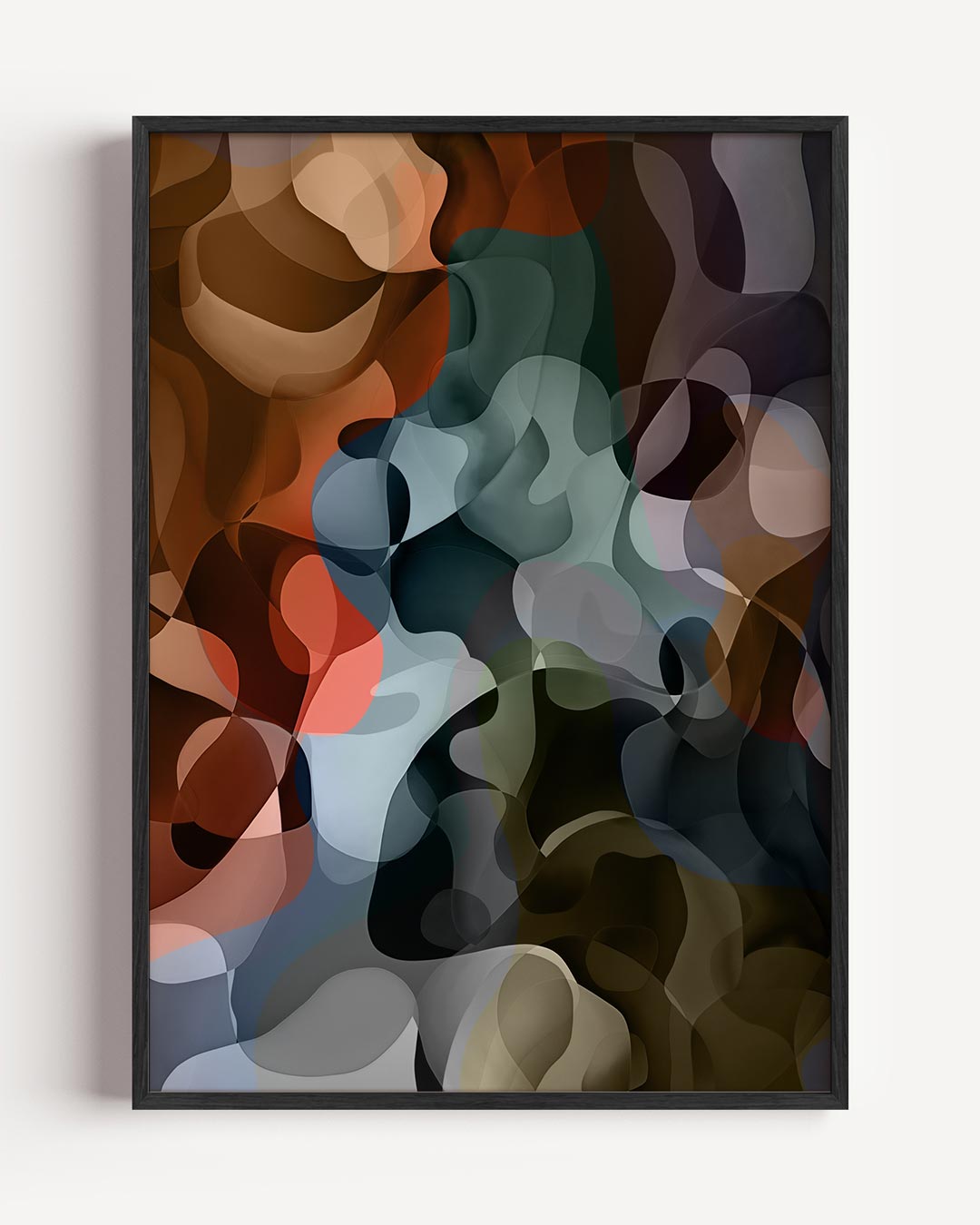 Kleurrijke Abstracte Vormen Poster-WallArtistic